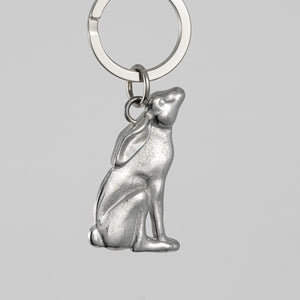 Moon Gazing Hare Key Ring