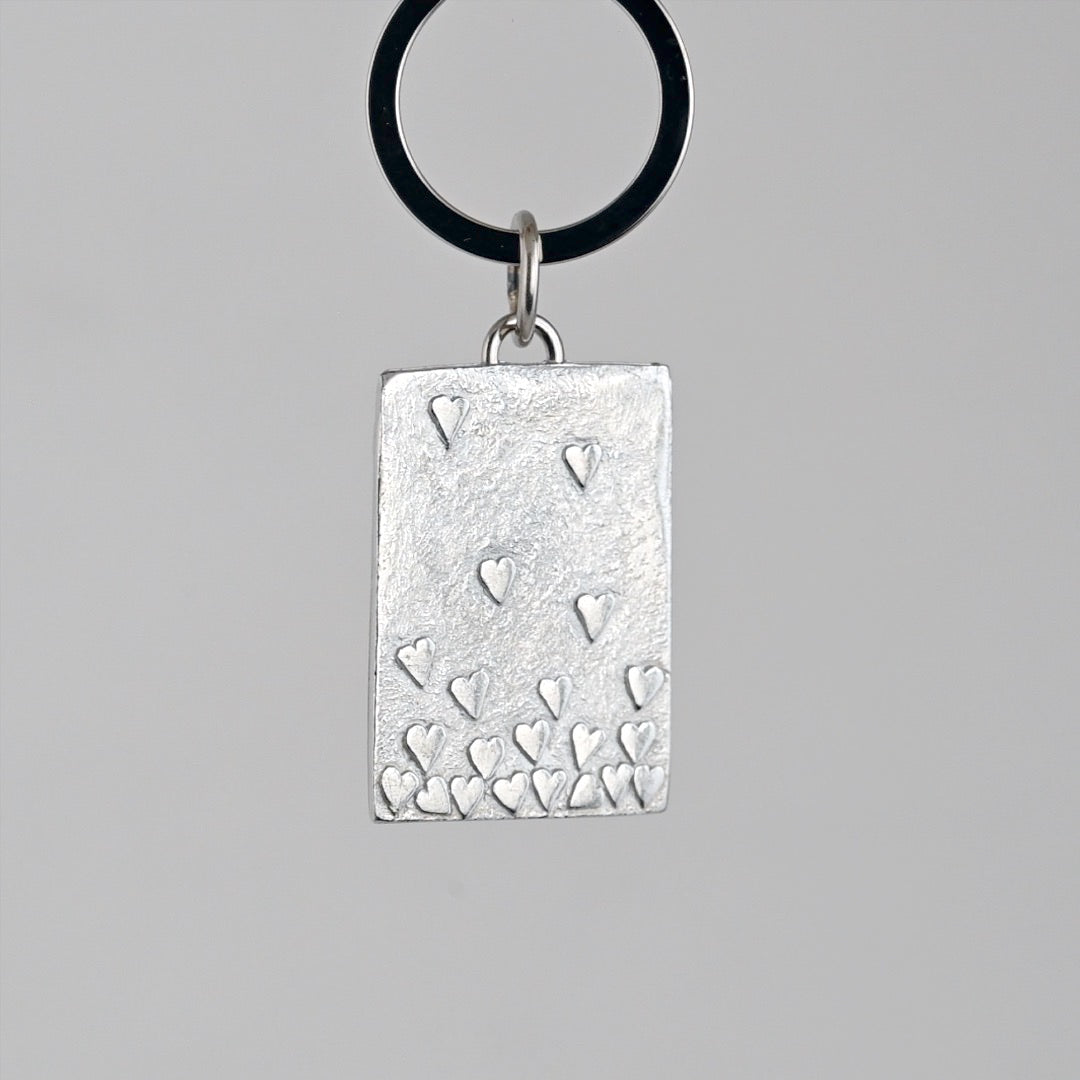 Floating Hearts Key Ring