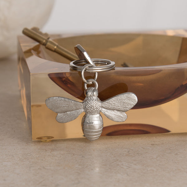 Bee Pewter Key Ring - Lancaster and Gibbings