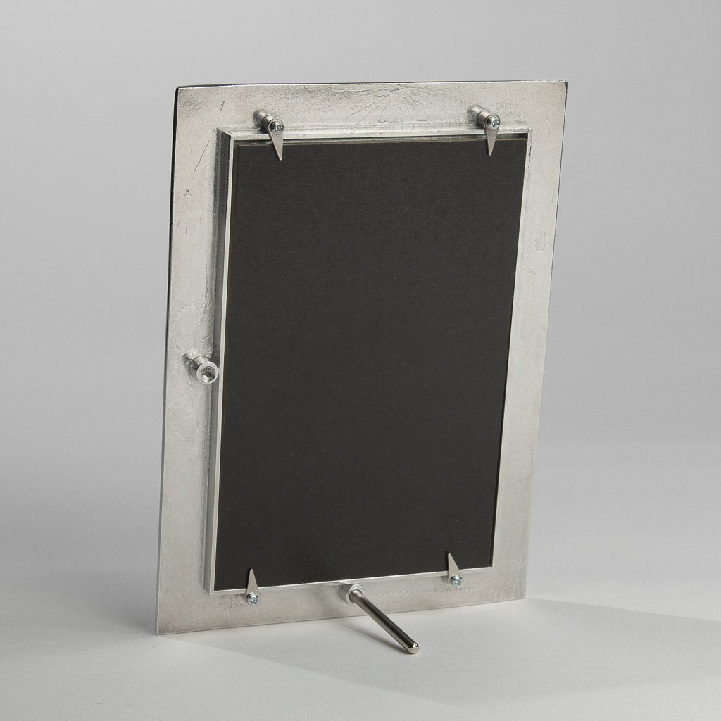 Photo Line Standing Frame Raised Line Pewter Photo Frame - Lancaster and Gibbings