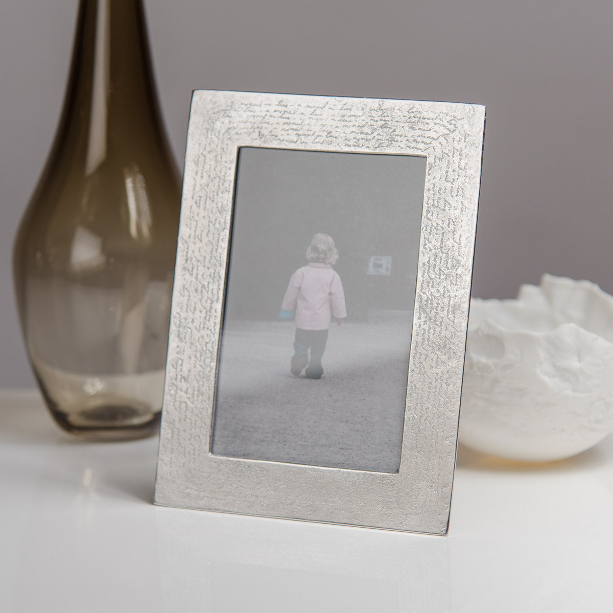 Handwriting Pewter Photo Frame - Lancaster and Gibbings