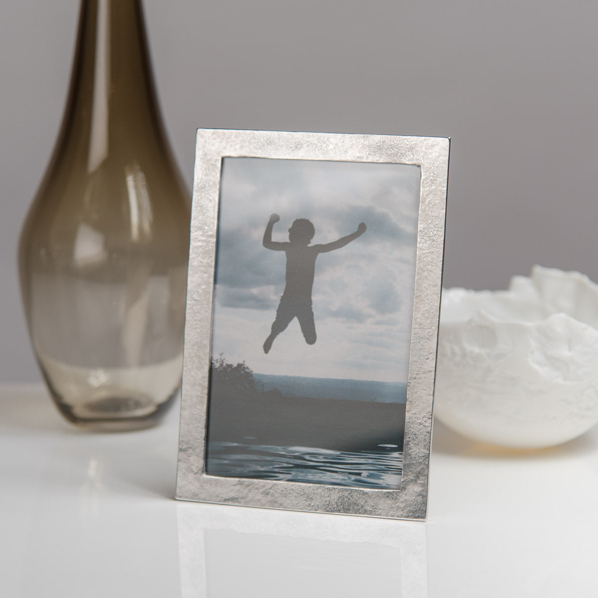 Sandstone No1 Pewter Photo Frame - Lancaster and Gibbings