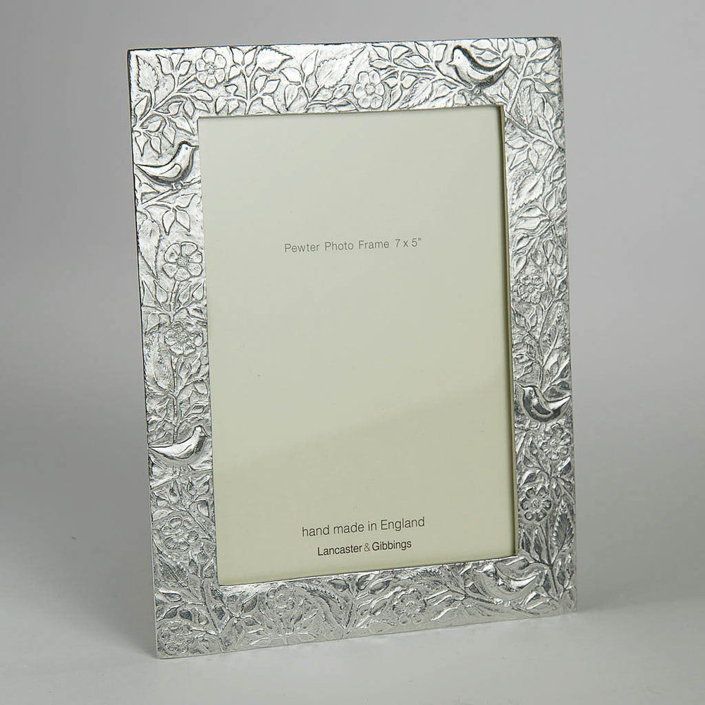 Birds Pewter Photo Frame - Lancaster and Gibbings